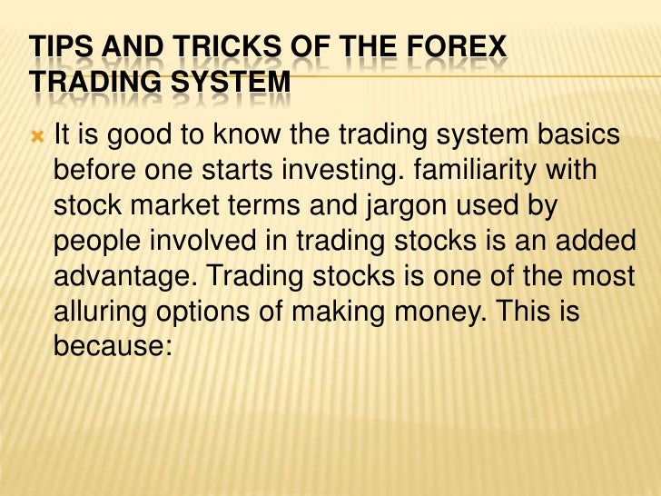 tips and tricks for stock trading